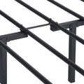 Metal Platform Bed Frame with Headboard, SEGMART Full Size Bed Frame, Metal Bed Frame with Metal Slat Support, Platform Bed Frame with Solid Construction, 77.6"L x 56"W, Max Holds 220LBS, Black, L