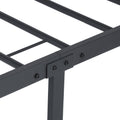 Metal Platform Bed Frame with Headboard, SEGMART Full Size Bed Frame, Metal Bed Frame with Metal Slat Support, Platform Bed Frame with Solid Construction, 77.6"L x 56"W, Max Holds 220LBS, Black, L