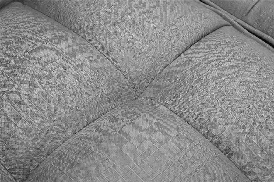 Futon Sofa Bed, SEGMART Fabric Futon Couch with Armrest, Modern Light Grey Convertible Futon Sofa Bed Recliner Couch with Wood Legs, Two Pillows, Living Room Furniture Sofa for Small Spaces, L5199