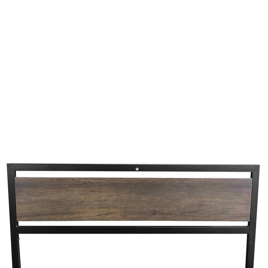 Metal Platform Bed Frame with Headboard, SEGMART Full Size Bed Frame for Adults Teens Kids, Stylish Metal Bed Frame with Slat Support, Full Bed Frame No Box Spring Needed, 76"Lx55"W, Black, L