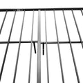 Metal Platform Bed Frame with Headboard, SEGMART Full Size Bed Frame for Adults Teens Kids, Stylish Metal Bed Frame with Slat Support, Full Bed Frame No Box Spring Needed, 76"Lx55"W, Black, L