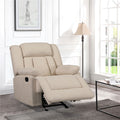 Segmart Microfiber Recliner, Beige, L