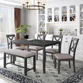 SEGMART 6 Piece Modern Home Dining Table Set