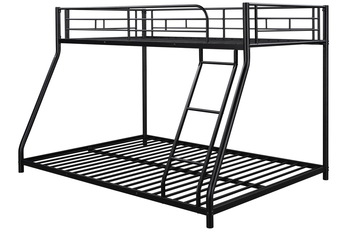 Metal Twin over Full Bunk Bed, for Kids, Solid Metal Bunk Bed Frame wi
