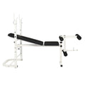 Workout Bench, Adjustable Weight Bench with 6-roll Leg Developer, Incline Decline Weight Bench for Full Body, Heavy Duty Exercise Fitness Bench for Home Gym, 440 lbs, L3918