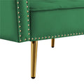 Sofa Sleeper, SEGMART L-Shaped Sectional Sofa Bed with Reversible Ottoman, 2 Pillows, Modern Fabric Bedroom Furniture Sleeper Sofa Couch with Metal Legs for Living Room, Green, L5542