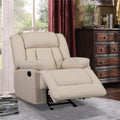 Segmart Microfiber Recliner, Beige, L