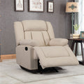 Segmart Microfiber Recliner, Beige, L
