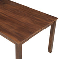 Home Kitchen Dining Set with Dinette Table, 4 Piece Chairs and Bench, Dinette Set Wood Rectangular Breakfast Table with Thick Legs & Distressed Finish, for Apartment Breakfast, Walnut, S12647