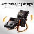SEGMART Rocking Recliner Chair with Remote Control for Adults, PU Leather Single Recliner Chair w/ Bread-Type Thick Handrail & Side Pocket, for Home, Living Room, Lounge, 330lbs, S12548