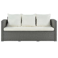 SEGMART 5-Piece Outdoor Furniture Sectional Sofa, Wicker Patio Furniture Sets with 6 Seats, Coffee Table, Garden Conversation Set for Poolside Backyard Porch Lawn Pool, Beige