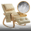 SEGMART Rocking Recliner Chair with Remote Control for Adults, PU Leather Single Recliner Chair w/ Bread-Type Thick Handrail & Side Pocket, for Home, Living Room, Lounge, 330lbs, S12548