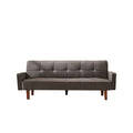 Sofa Sleeper, SEGMART Modern Fabric Sofa Bed with Armrest, Convertible Futon Couches and Sofas w/Wood Legs, Small Spaces Recliner Couch Living Room Furniture Loveseat Sofa, Gray, LL124