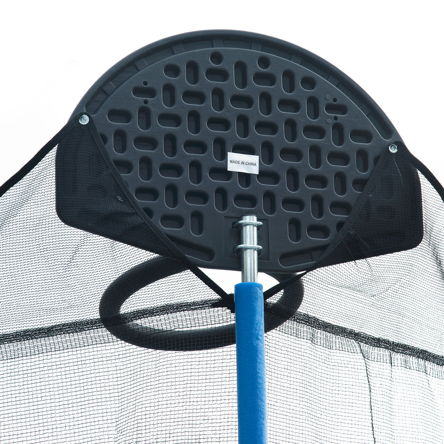 Trampoline with Enclosure, New Upgraded 10 Feet Kids Outdoor Trampoline with Basketball Hoop and Ladder, Heavy Duty Round Trampoline for Indoor Outdoor Backyard, L3740