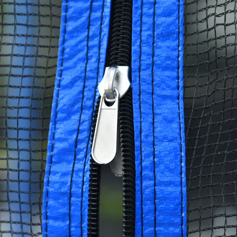 Trampoline with Enclosure on Clearance, SEGMART 14 Feet Kids Outdoor Trampoline with Safety Enclosure Net, Basketball Hoop and Ladder, Heavy Duty Round Trampoline for Indoor Outdoor Backyard, L3719