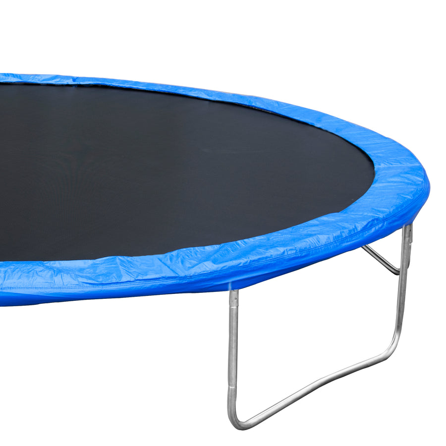 Trampoline with Enclosure on Clearance, SEGMART 14 Feet Kids Outdoor Trampoline with Safety Enclosure Net, Basketball Hoop and Ladder, Heavy Duty Round Trampoline for Indoor Outdoor Backyard, L3719