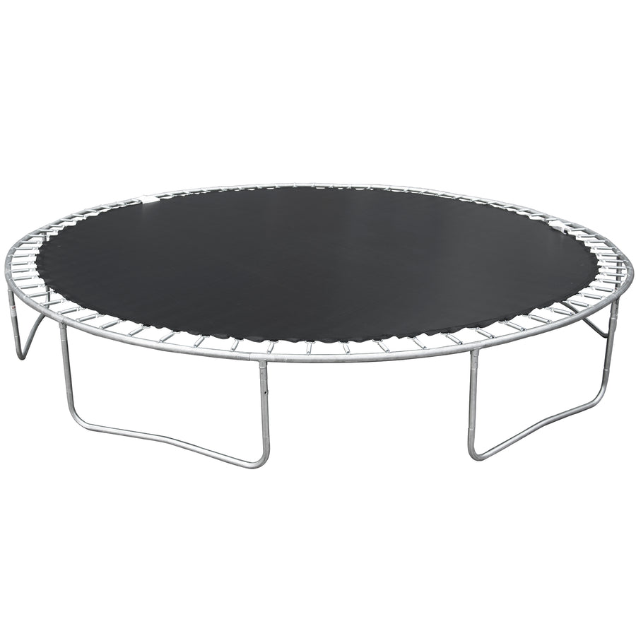 Trampoline with Enclosure on Clearance, SEGMART 14 Feet Kids Outdoor Trampoline with Safety Enclosure Net, Basketball Hoop and Ladder, Heavy Duty Round Trampoline for Indoor Outdoor Backyard, L3719