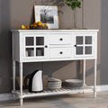 Wood Console Sofa Table with Storage Drawers and Bottom Shelf, Storage Buffet Sideboard Cabinet, Rustic Console Table for Entryway Hallway Foyer, Accent Table for Kitchen Living Room, B564