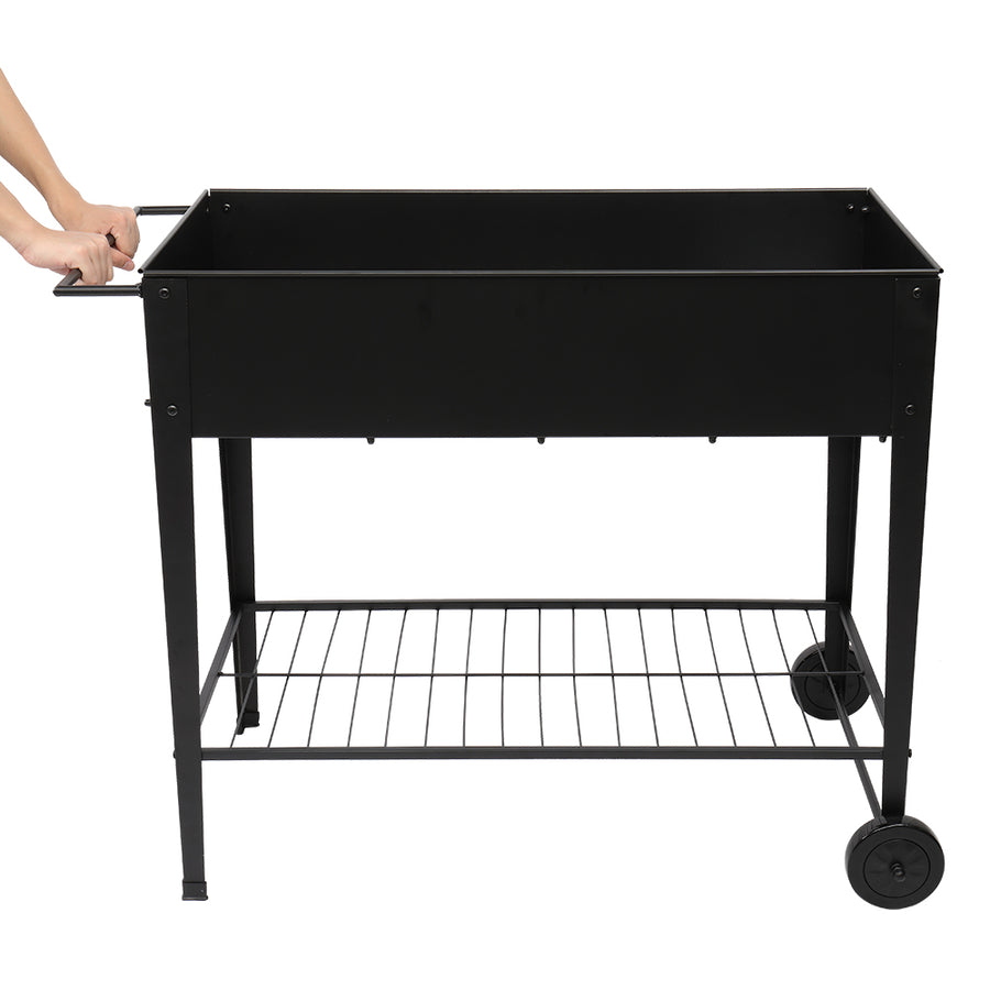 Segmart Raised Garden Bed, Outdoor/Indoor Herb Garden Above Ground Raised Planter Boxes with Legs, Raised Garden Bed On Wheels Patio for Vegetable herb, SS2205