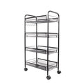 Segmart 10.24"W x 17.32"D x 33.46"H 4-Shelf Freestanding Shelves, Black
