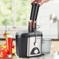 Vegetable Juicer Juice Extractor, SEGMART 600W Orange Juicer Cold Press Juicer Machine, 3 Speed Electric Juicer Wide Mouth, Fruit Juicer with Overheating Protection, Easy Clean, Stainless Steel, H1744