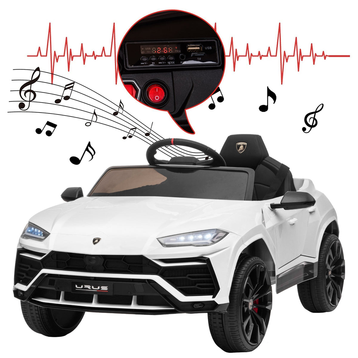 Licensed Lamborghini Urus 12v Ride On Car With Remote, 57% Off