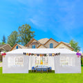Patio Canopy Tent for Outside, 10' x 30' Outdoor Party Wedding Canopy with 7 Sidewalls, BBQ Shelter Canopy for Catering Garden Beach Camping, L1325
