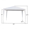 Segmart 10' x 10' White Event Outdoor Canopy with Spiral Tubes