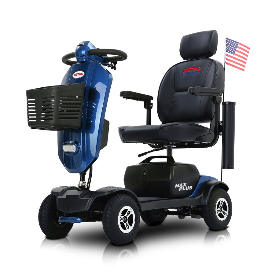 300W Motor Compact Mobility Scooter With Windshield, 300 lbs Capacity Compact Mobility Scooter Wheelchair for Adults, Outdoor Mobility Scooter with Cup Holders & USB Charging Port, SS1906