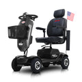 300W Motor Mobility Scooter, SEGMART Mobility Scooter with Cup Holders & USB Charging Port, 4 Wheel Electric Outdoor Compact Wheelchair for Adults Senior, Charger and Basket Included, Grey, SS1914