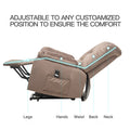 Electric Power Lift Recliner, Heavy Duty 350lbs Classic Velvet Sofa Chair for Elderly, Ergonomic Lounge Sofa with 5 Vibration Massage Modes and Heated Function, 3 Positions Lift, Dark Green, SS1827