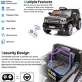 Segmart® Official Licensed Black Land Rover Kids Cars 12v Kids Toys With R/c Parental Remote
