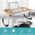 SEGMART Laptop Desk for Bed, Foldable Bed Tray Portable Lap Desks for Adults Kids, Wood, Q06