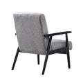 Segmart Grey Accent Chairs for Living Room, Retro Fabric Lounge Chair with Classic Button Design, Club Chairs with Solid Rubber Legs, S13650