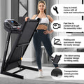 SEGMART Folding Treadmill, 12 Preset Program, Motorized Running Exercise Equipment for Home, Black, S17