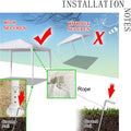 Segmart 10' x 10' White Outdoor Canopy with 4 Sidewalls, L