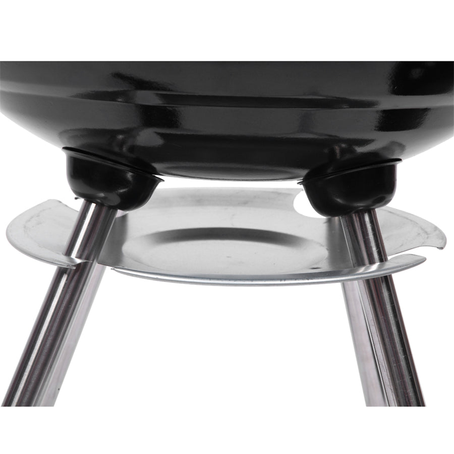 Portable BBQ Grills Clearance Charcoal with Wheels, Upgrade Steel Camping Grill, Outdoor Charcoal Grills for Barbecue Picnic Trailing Camping Outdoor, 18-Inch, Black