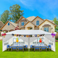 SEGMART 10 x 20 Canopy Tent with 6 Removable SideWalls for Patio Garden, Sunshade Outdoor Gazebo BBQ Shelter Pavilion, for Party Wedding Catering Gazebo Garden Beach Camping Patio, White, SS1095