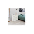 4-Drawer Dresser, Heavy Duty Wood Chest of Drawers, Modern 4 Drawer Dresser, Storage Bedroom Chest for Kids Room, Bathroom, Closet, Entryway, Hallway, Nursery, White Vertical Storage Cabinet, L2012