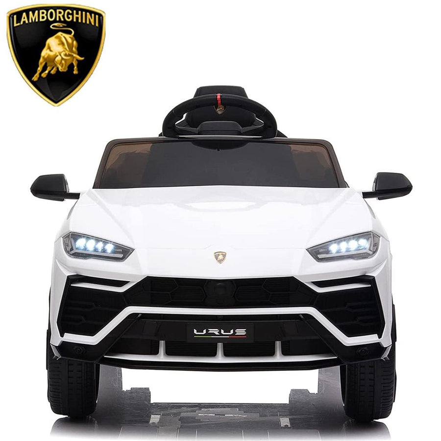 12 V Ride on Toys With Remote, SEGMART 12V Kids Electric Ride On Car for Boys Girls, Battery Powered Electric Vehicles with Remote Control, LED Lights, Music, Horn, Kids Gifts, White, LL617