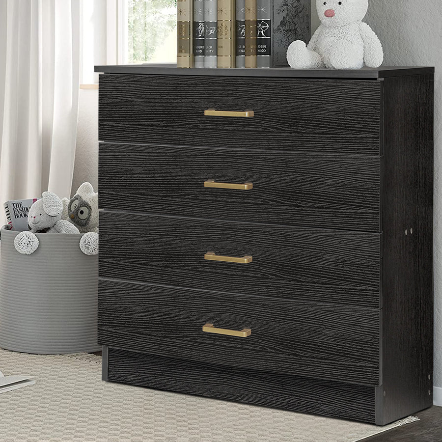 Segmart 4 Chest of Drawers for Bedroom, 26" x 13" x 29" Classic Metal Handles, Durable MDF Wood, S7913