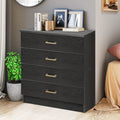 Segmart 4 Chest of Drawers for Bedroom, 26" x 13" x 29" Classic Metal Handles, Durable MDF Wood, S7913