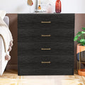 Segmart 4 Chest of Drawers for Bedroom, 26" x 13" x 29" Classic Metal Handles, Durable MDF Wood, S7913