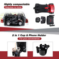 Outdoor Motorized Mobility Scooter for Senior, Heavy Duty Handicap Electric Scooters with 4 Wheel, Sliding Swivel Seat with Flip-Up Armrests, 2 in 1 Cup & Phone Holder, 300lbs, Red, SS1929