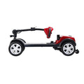 Outdoor Motorized Mobility Scooter for Senior, Heavy Duty Handicap Electric Scooters with 4 Wheel, Sliding Swivel Seat with Flip-Up Armrests, 2 in 1 Cup & Phone Holder, 300lbs, Red, SS1929
