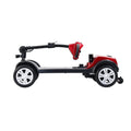 Mobility Scooters for Seniors, 2 in 1 Cup & Phone Holder Electric Scooters with 4 Wheel, Compact Motorized Scooter with Headlights, Outdoor Outdoor Compact Scooter With Anti-Tip wheels, Red, SS1920