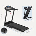SEGMART Folding Treadmill, 12 Preset Program, Motorized Running Exercise Equipment for Home, Black, S17