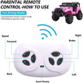 Kids Ride on Cars, 12V Electric Vehicles with Remote Control, Motorized Vehicles Ride on Car W/Lights, Spring Suspension, MP3 Player, Pink Battery-Powered Ride on Toys for Girls,LLL1803