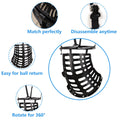 Basketball Shot Trainer, SEGMART 360° Basketball Hoop Return, Portable Basketball Training Equipment with Detachable Hooks, Easy Setup Basketball Return Chute, Time-Saving Shooting Form, LLL4564