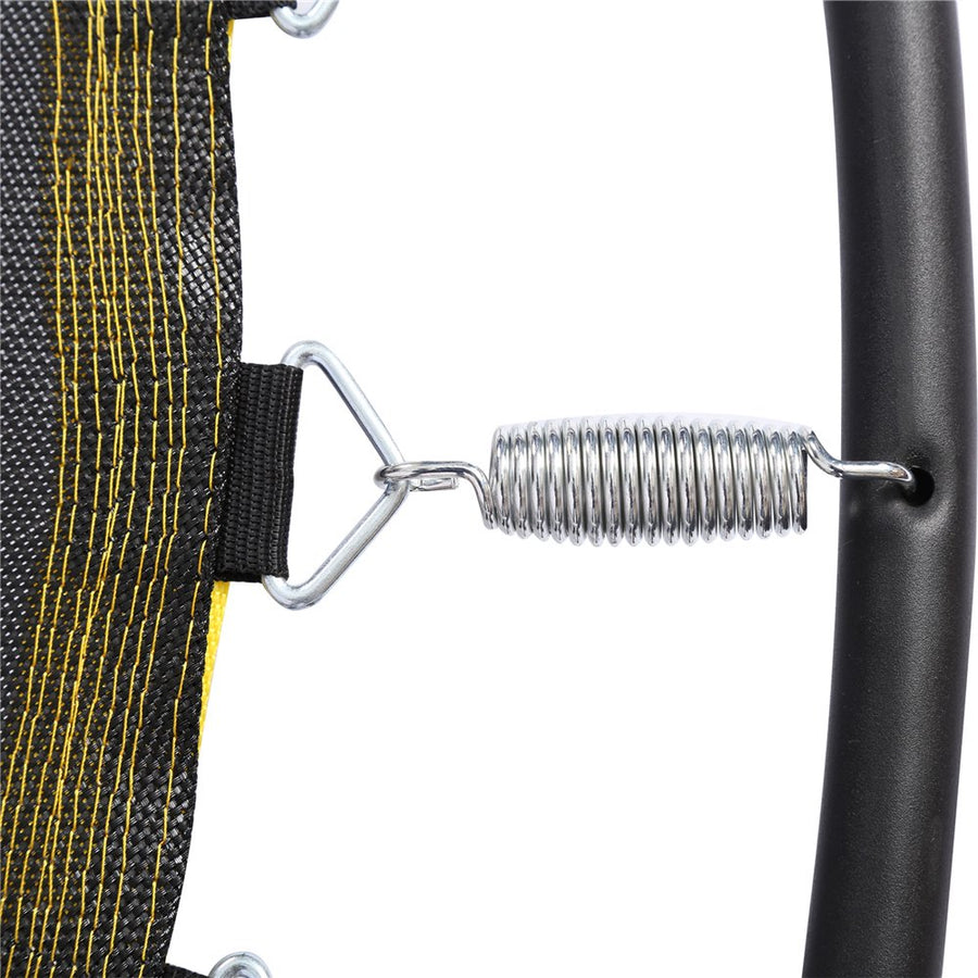 Kids Outdoor Mini Trampoline, 48" Yellow Portable Small Toddler Trampoline with Safety Net, Durable and Safe Rebounder Trampoline for Kid Exercise & Play Indoor or Outdoor, L091